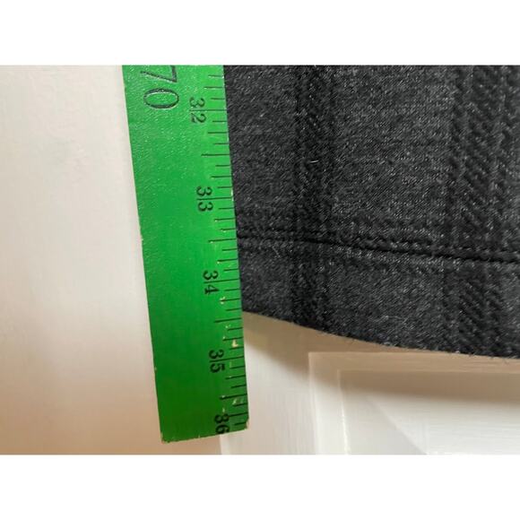 Loft Plaid Dress Pants Womens Petite Large Pull on Cropped Career Office Pants - Picture 11 of 12